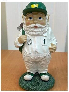Masters 2026 White and Green Golf Gnome Figurine